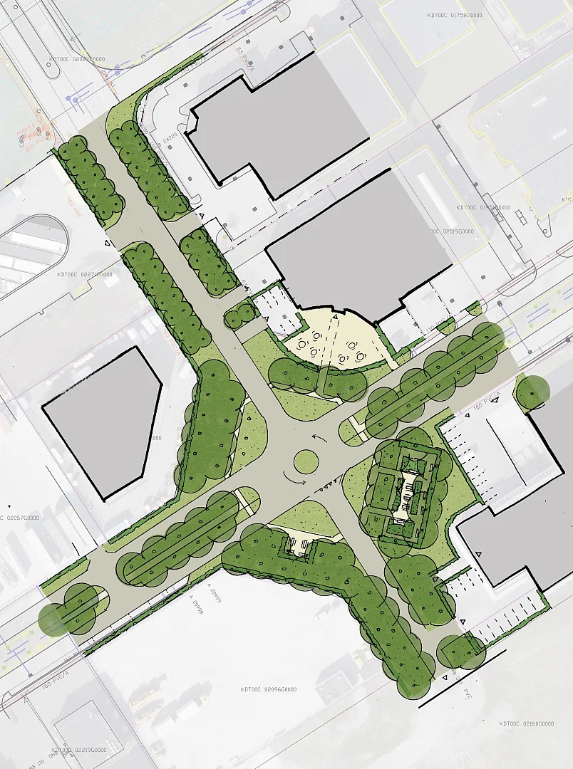 levendig bedrijventerrein Plaza Moerdijk