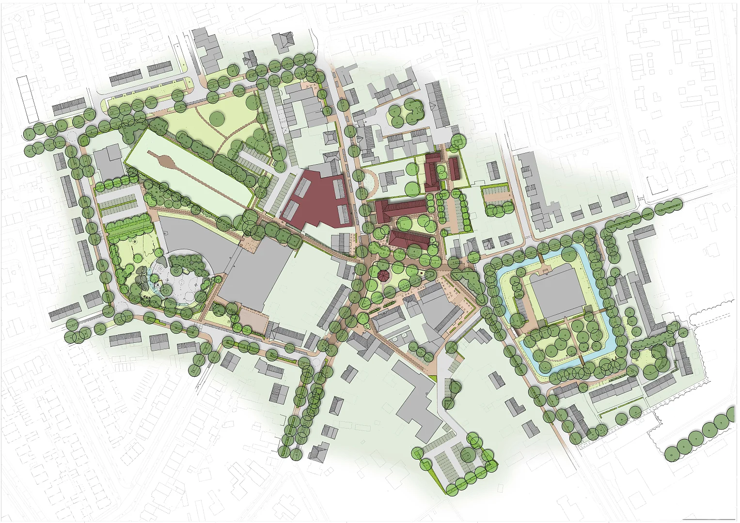 Centrumplan levendig dorpshart