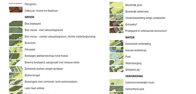 Landschap voor afscheid en herinnering