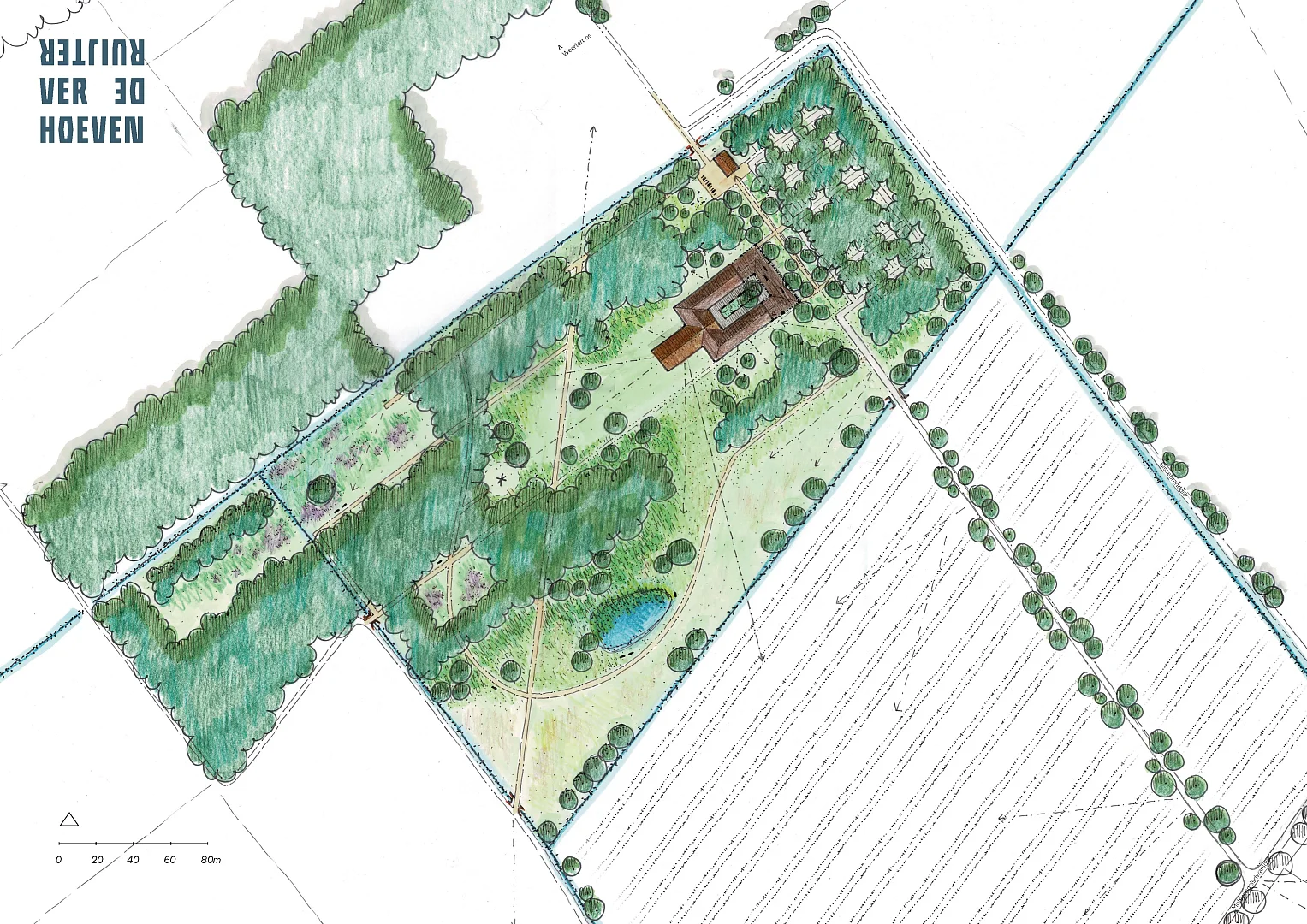 Landschap voor afscheid en herinnering
