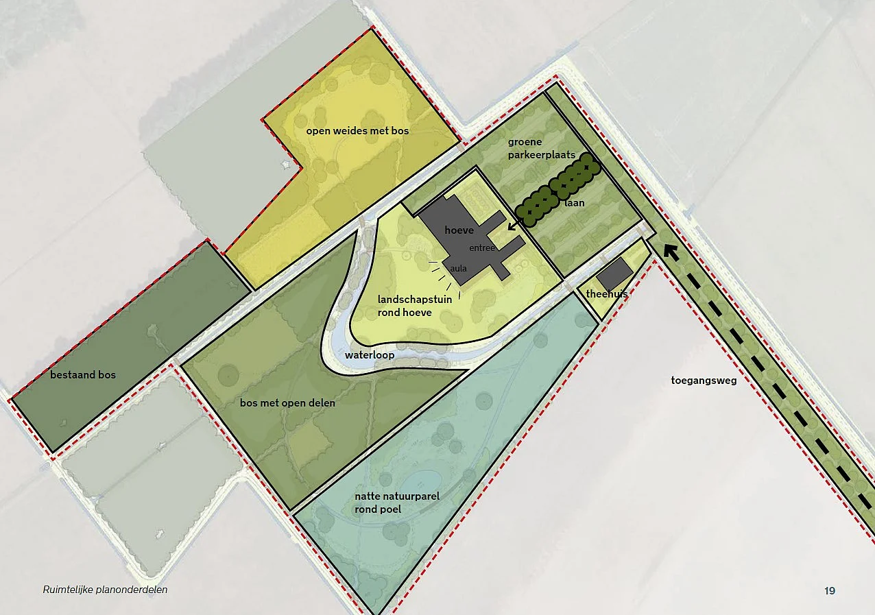 Landschap voor afscheid en herinnering