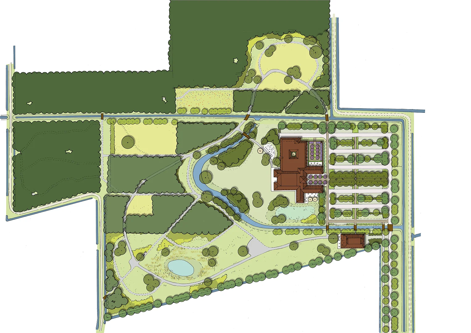 Landschap voor afscheid en herinnering
