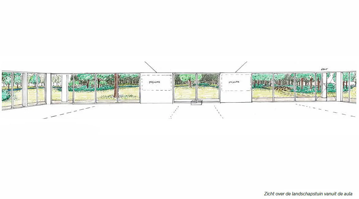 Landschap voor afscheid en herinnering