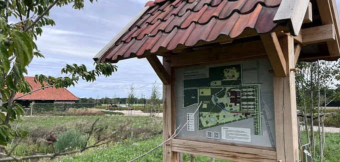 Landschap voor afscheid en herinnering