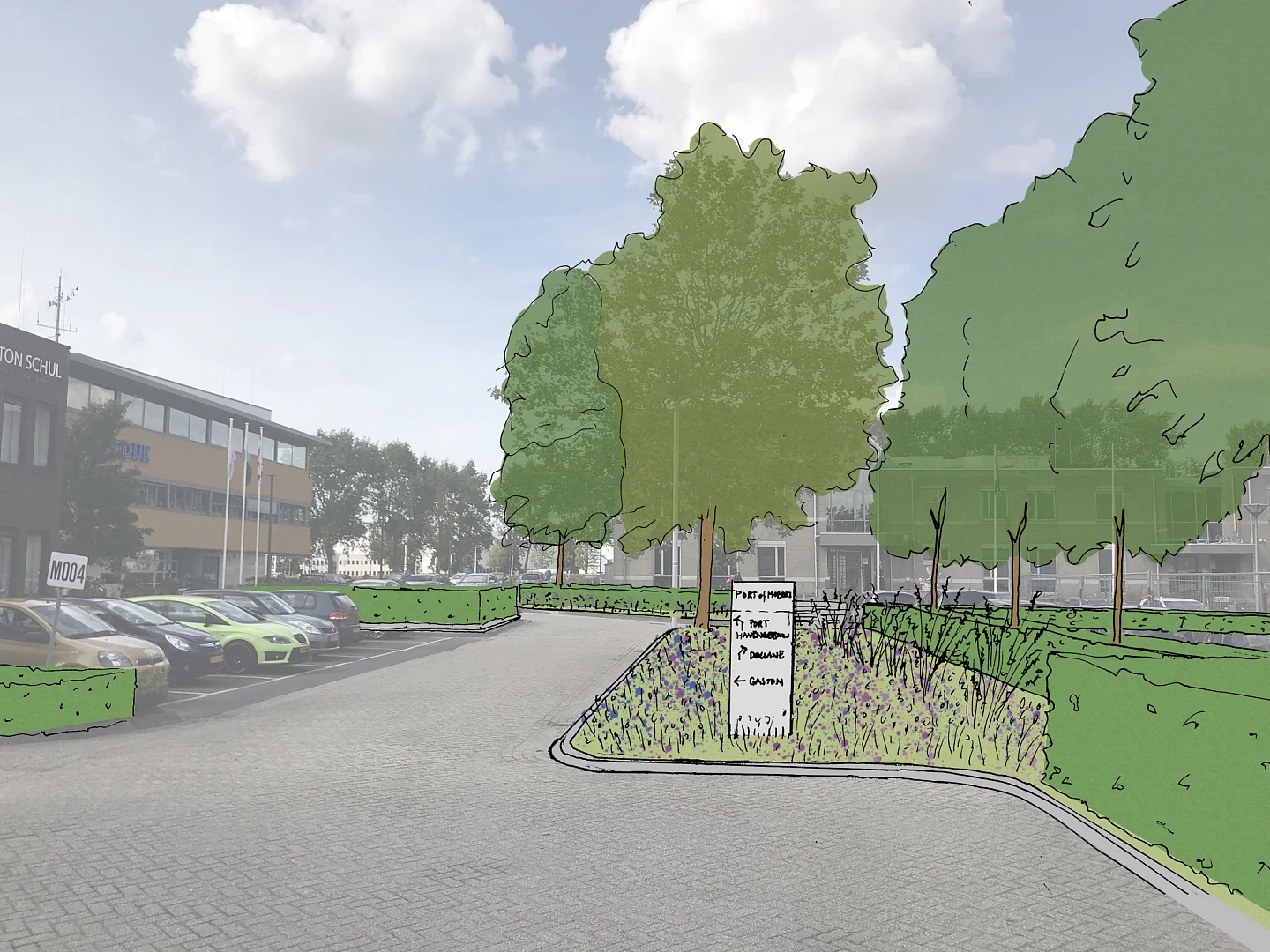 levendig bedrijventerrein Plaza Moerdijk
